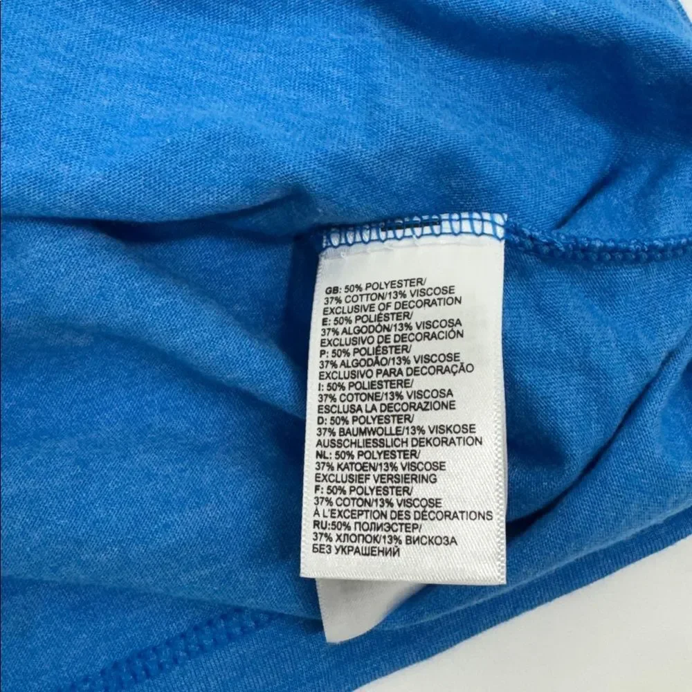 The North Face Short Sleeve Half Dome Tri-Blend Tee Super Sonic Blue Heather
